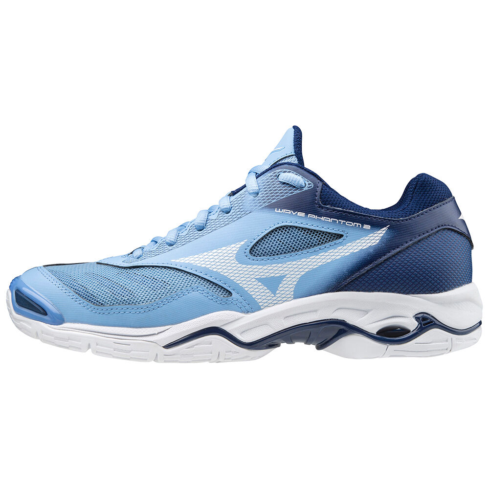 Zapatillas De Balonmano Mizuno Wave Phantom 2 Para Mujer Azules/Blancos 3409672-SU